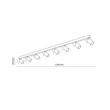 Plafoniera TK Lighting TOP metal, maro, GU10 - TK-6184