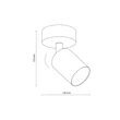 Plafoniera TK Lighting TOP metal, alb, GU10 - TK-6197