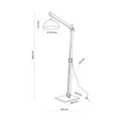 Lampadar TK Lighting OSLO metal, lemn, maro, E27 - TK-6319