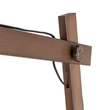 Lampadar TK Lighting OSLO metal, lemn, maro, E27 - TK-6319