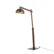 Lampadar TK Lighting OSLO metal, lemn, maro, E27 - TK-6319