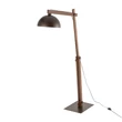 Lampadar TK Lighting OSLO metal, lemn, maro, E27 - TK-6319