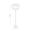 Lampadar TK Lighting TRIO metal, textil, negru, portocaliu, galben, E27 - TK-6451
