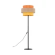 Lampadar TK Lighting TRIO metal, textil, negru, portocaliu, galben, E27 - TK-6451