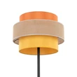 Lampadar TK Lighting TRIO metal, textil, negru, portocaliu, galben, E27 - TK-6451