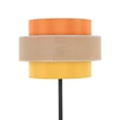 Lampadar TK Lighting TRIO metal, textil, negru, portocaliu, galben, E27 - TK-6451