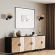 Aplica de perete TK Lighting NICOL metal, lemn, negru, maro, E27 - TK-6539