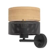 Aplica de perete TK Lighting NICOL metal, lemn, negru, maro, E27 - TK-6539