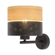 Aplica de perete TK Lighting NICOL metal, lemn, negru, maro, E27 - TK-6539
