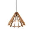 Pendul TK Lighting ERIS metal, lemn, negru, maro, E27 - TK-6586