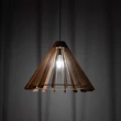 Pendul TK Lighting ERIS metal, lemn, negru, maro, E27 - TK-6611