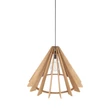 Pendul TK Lighting ERIS metal, lemn, negru, maro, E27 - TK-6611