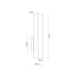 Aplica de perete TK Lighting TEO metal, lemn, negru, maro, LED, 3W, 3000K, 270Lm - TK-6618