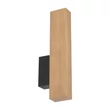 Aplica de perete TK Lighting TEO metal, lemn, negru, maro, LED, 3W, 3000K, 270Lm - TK-6618