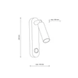 Aplica de perete TK Lighting ENZO metal, alb, G9 - TK-6620