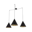 Pendul TK Lighting CONO metal, negru, E27 - TK-6629