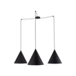 Pendul TK Lighting CONO metal, negru, E27 - TK-6629
