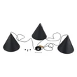 Pendul TK Lighting CONO metal, negru, E27 - TK-6629