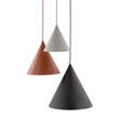 Pendul TK Lighting CONO metal, negru, téglasz1n, gri, E27 - TK-6633