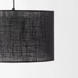 Aplica de perete TK Lighting GLORII metal, textil, negru, E27 - TK-6639