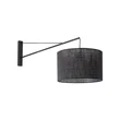 Aplica de perete TK Lighting GLORII metal, textil, negru, E27 - TK-6639