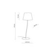 Veioza TK Lighting NICOLA metal, textil, portocaliu, E27 - TK-6640