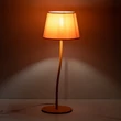 Veioza TK Lighting NICOLA metal, textil, portocaliu, E27 - TK-6640