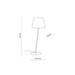 Veioza TK Lighting NICOLA metal, textil, galben, E27 - TK-6641
