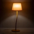 Veioza TK Lighting NICOLA metal, textil, galben, E27 - TK-6641