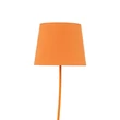 Lampadar TK Lighting NICOLA metal, textil, portocaliu, E27 - TK-6644