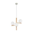 Pendul TK Lighting ESTERA metal, lemn, maro, alb, G9 - TK-6799