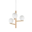 Pendul TK Lighting ESTERA metal, lemn, maro, alb, G9 - TK-6799
