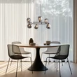 Pendul TK Lighting ANNABELLE metal, sticla, negru, gri, G9 - TK-6843