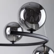 Pendul TK Lighting ANNABELLE metal, sticla, negru, gri, G9 - TK-6843