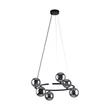 Pendul TK Lighting ANNABELLE metal, sticla, negru, gri, G9 - TK-6843