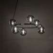 Pendul TK Lighting ANNABELLE metal, sticla, negru, gri, G9 - TK-6844