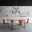 Pendul TK Lighting ANNABELLE metal, sticla, negru, gri, G9 - TK-6845