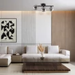 Plafoniera TK Lighting ESTERA metal, sticla, negru, gri, G9 - TK-6855