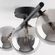 Plafoniera TK Lighting ESTERA metal, sticla, negru, gri, G9 - TK-6855