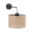 Aplica de perete TK Lighting JUTA metal, textil, negru, natur, E27 - TK-6858