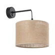 Aplica de perete TK Lighting JUTA metal, textil, negru, natur, E27 - TK-6858