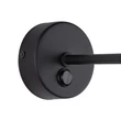 Aplica de perete TK Lighting JUTA metal, textil, negru, natur, E27 - TK-6858