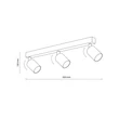 Plafoniera TK Lighting TOP metal, alb, GU10 - TK-6873