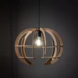 Pendul TK Lighting VENUS metal, lemn, negru, maro, E27 - TK-6886