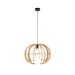 Pendul TK Lighting VENUS metal, lemn, negru, maro, E27 - TK-6886