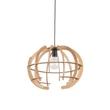 Pendul TK Lighting VENUS metal, lemn, negru, maro, E27 - TK-6886