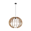 Pendul TK Lighting VENUS metal, lemn, negru, maro, E27 - TK-6888