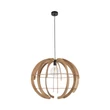 Pendul TK Lighting VENUS metal, lemn, negru, maro, E27 - TK-6888