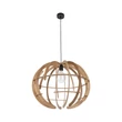 Pendul TK Lighting VENUS metal, lemn, negru, maro, E27 - TK-6888