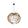 Pendul TK Lighting VENUS metal, lemn, negru, maro, E27 - TK-6888